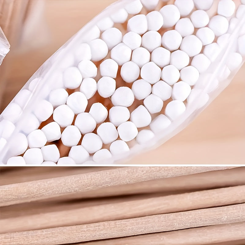 100/300 Cotton Swabs Cleaning Supplies for Camping & Daily Use