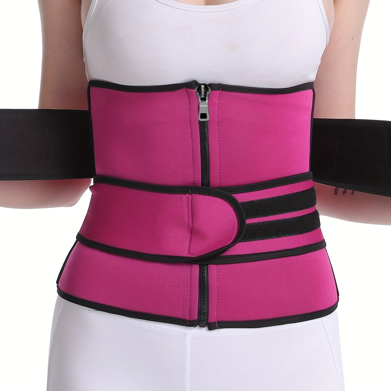 Waist Trainer Tummy Wrap Tummy Control Zipper Slimmer Belly Belt Shapewear