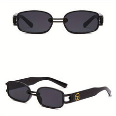 Vintage Rectangle Sunglasses Women 70's Square UV400 Protection Glasses