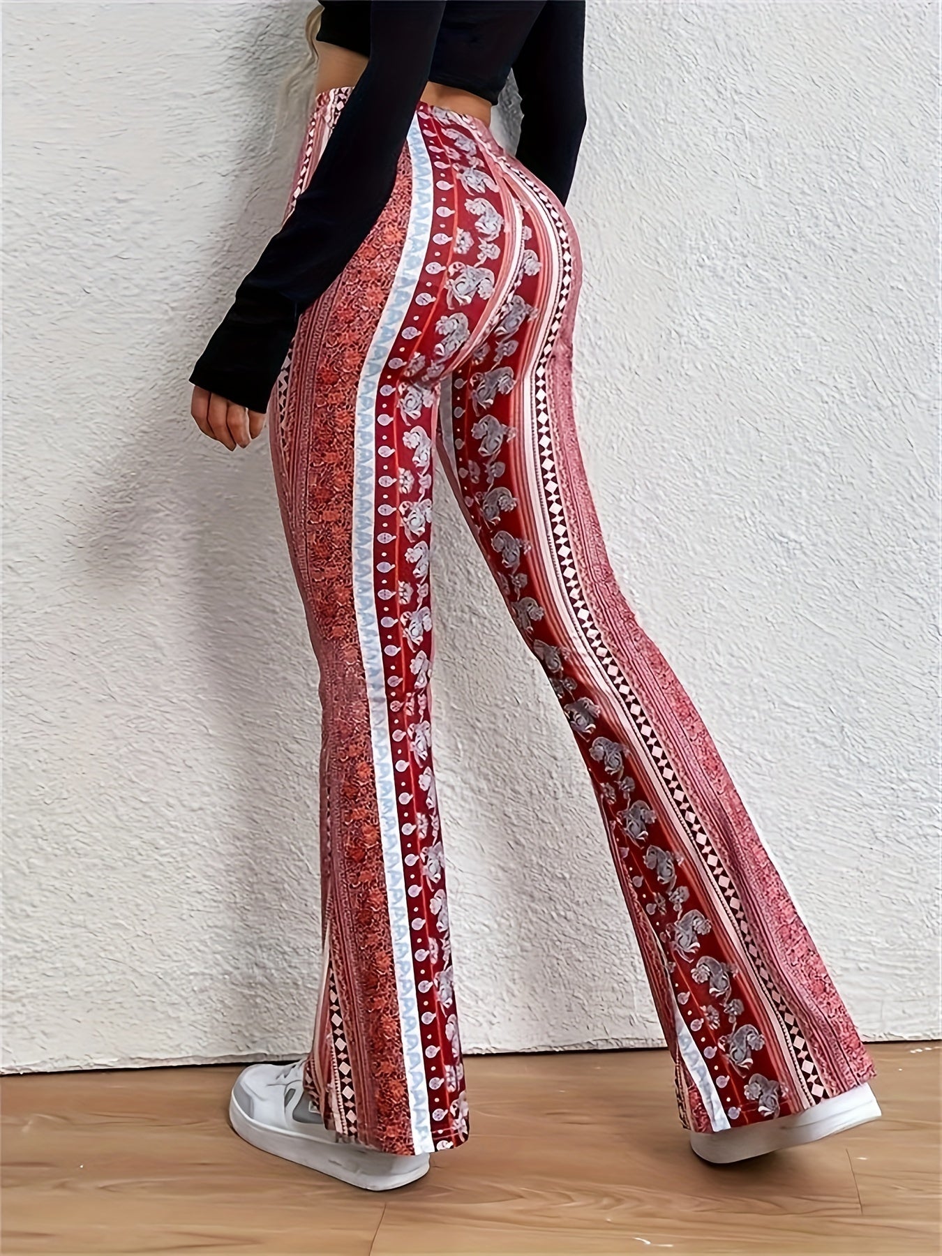 Flared Yoga Pants High Waist Sports Training Bootcut Pants