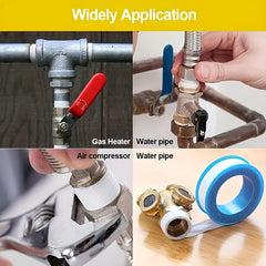 12pcs PTFE Tape Water Pipe Tape Waterproof Sealing Tape