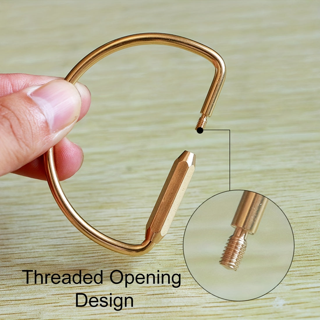 Brass Screw Lock Key Chain for Men and Women