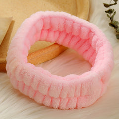 Plush Headband Turban for Face Washing & Makeup - Hair Band for Skincare