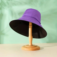 Reversible Bucket Hat UV Protection Travel Beach Hats
