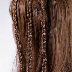 10pcs Vintage Style Hair Rings for Braiding Hair