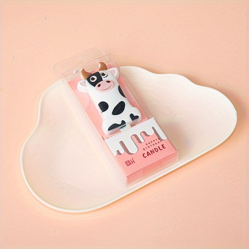 Creative Cow Number Candle Birthday Cake Decoration