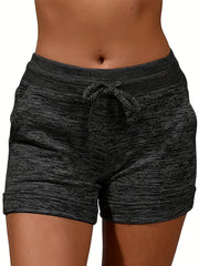 Dual Pockets Drawstring Shorts for Women