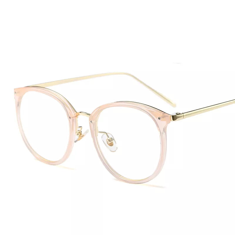 Round Frame Light Blocking Glasses for Women Unisex