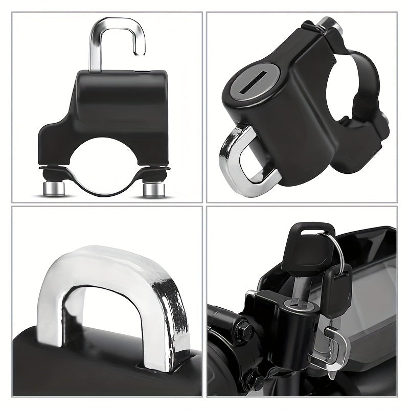 Universal Helmet Lock With Wrench & Anti-theft Rubber - Bike Accessory