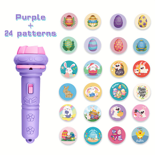 Easter Projection Purple Bunny Egg Novelty Toy