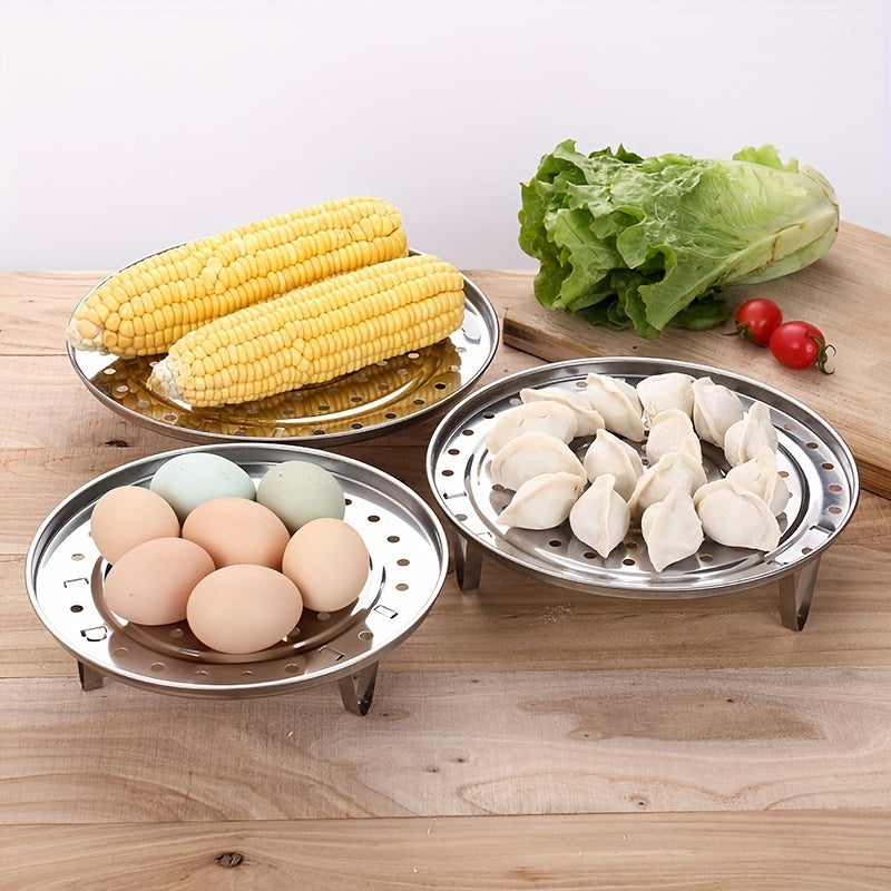 Stainless Steel Multifunctional Steaming Rack Three Legged Steamer