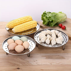 Stainless Steel Multifunctional Steaming Rack Three Legged Steamer
