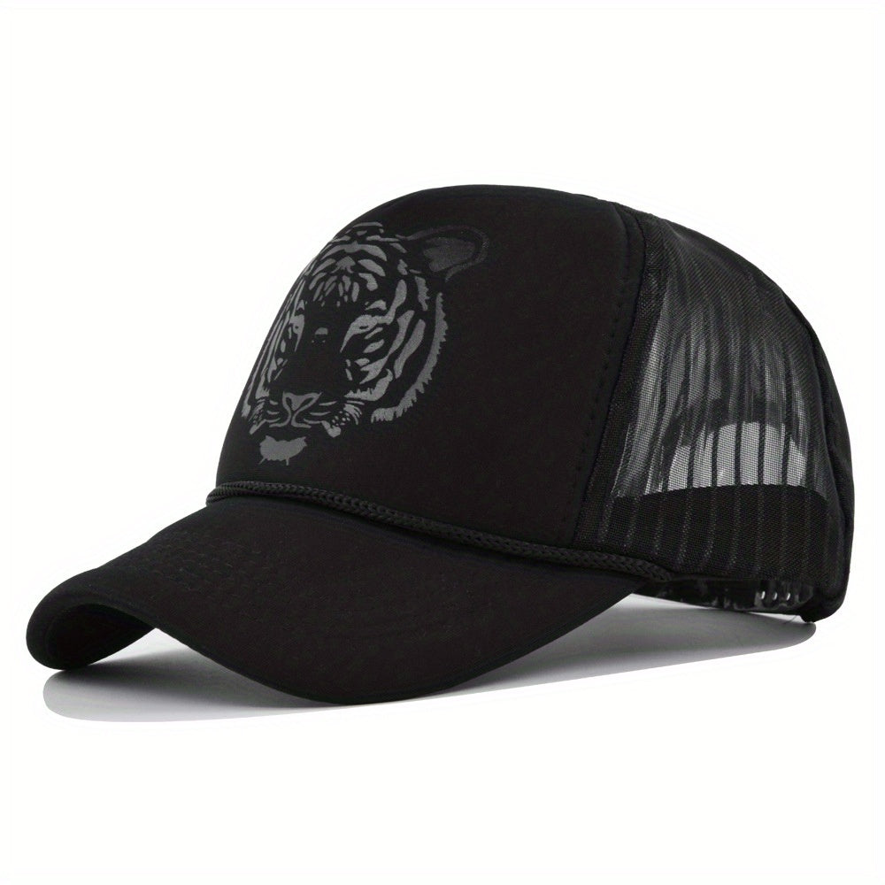 Men's Tiger Graphic Mesh Baseball Cap