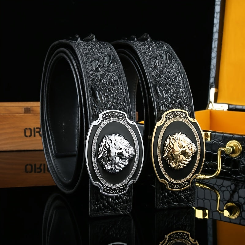Men's Belt Double sided Cowhide Leather Reverse Edg