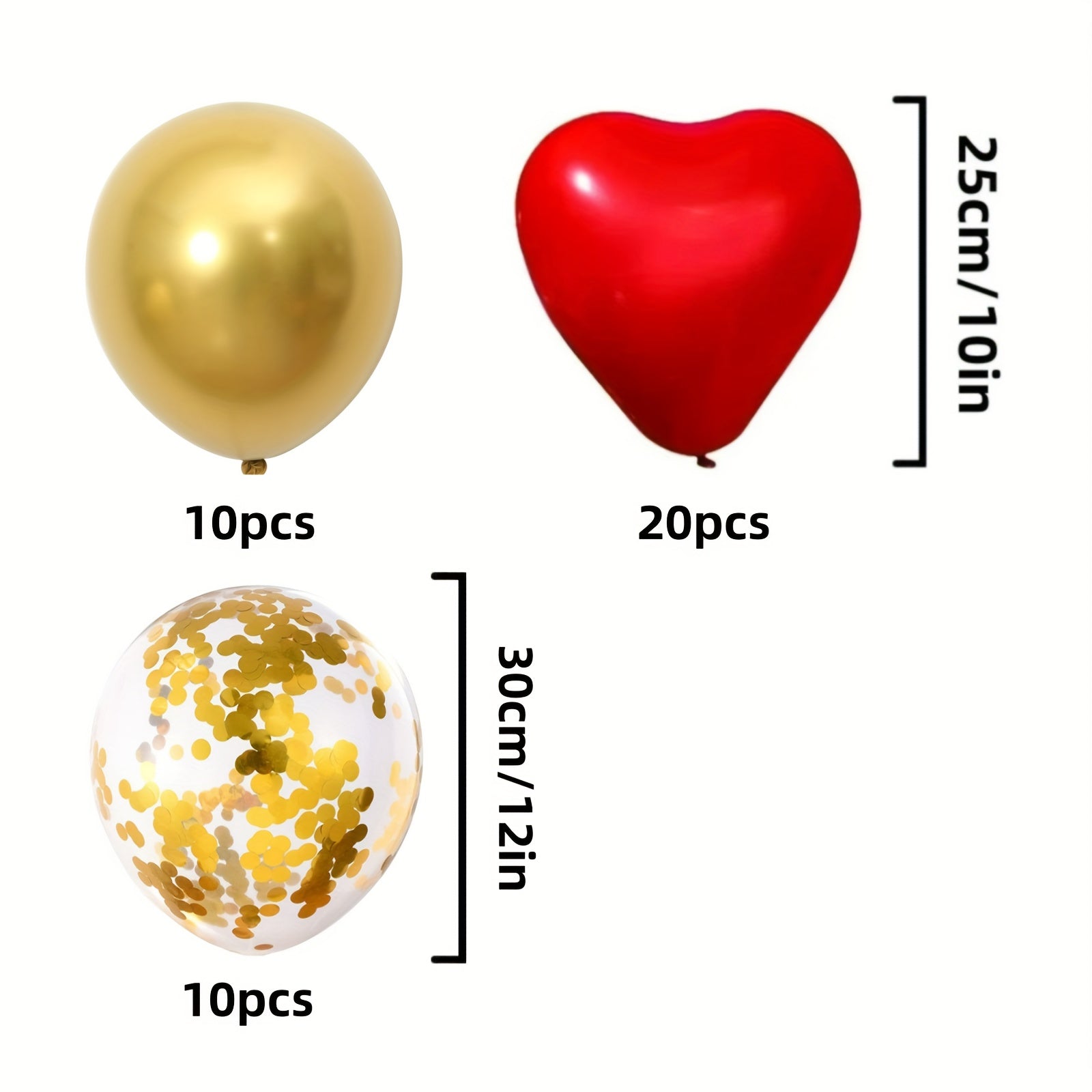 40pcs Red Love Balloon Set for Romantic Party House Decor