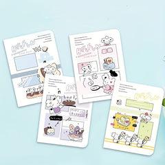 4pcs Cartoon Coil A5 Notebooks - 80 Sheets - Office/School/Birthday