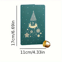 10pcs Vintage Christmas Stamping Greeting Card Business Thanksgiving Card
