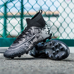 Boy's High Top Non Slip AG Football Cleat