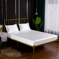 Luxuriously Soft Satin Fitted Sheet for Bedroom & Guest Room