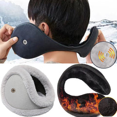 Men's Winter Earmuffs with Velvet Lining for Cold Weather