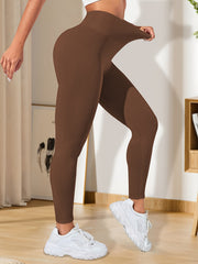 High Waist Yoga Seamless Butt Lifting Sports Leggings