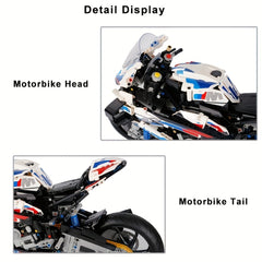 Stylish Motorcycle Model Building Kit - Collectible Display Model for Fans