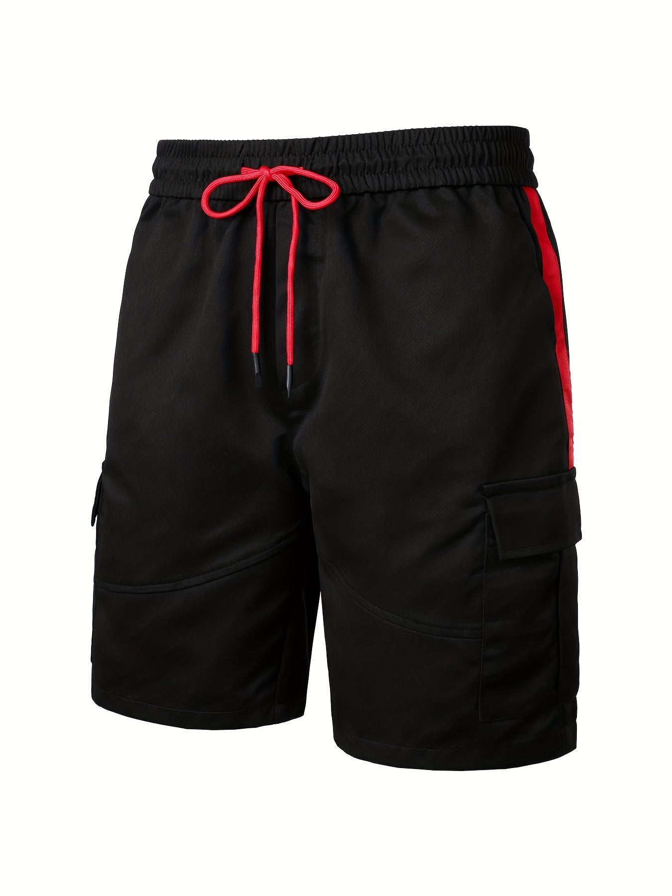 Men's Casual Pocket Waist Drawstring Cargo Shorts For Summer Outdoor Activities
