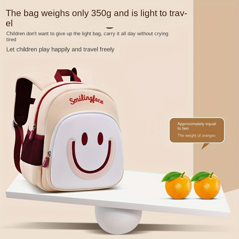 Kids 3D Cartoon Backpack Smiling Breathable Backpack