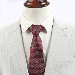 Men's Striped Flower Retro Necktie