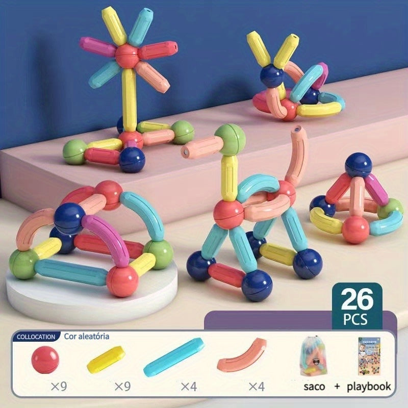 Magnetic Building Blocks Educational Construction Toys Kids Toddlers