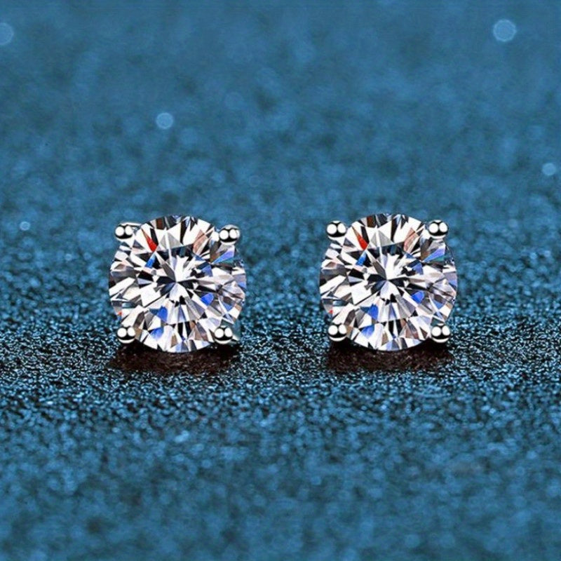 Shining Zirconia Men's Stud Earrings