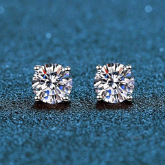 Shining Zirconia Men's Stud Earrings