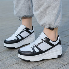 Chunky Skate Shoes Removable Retractable Wear Resistant Breathable