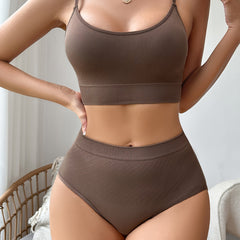 Seamless Push Up Bra & Panty Set Women's Lingerie