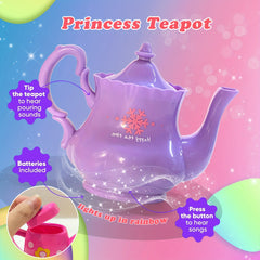 Tea Party Set Tea Set Kettle Cookies Play Food Accessories Toy For Toddlers