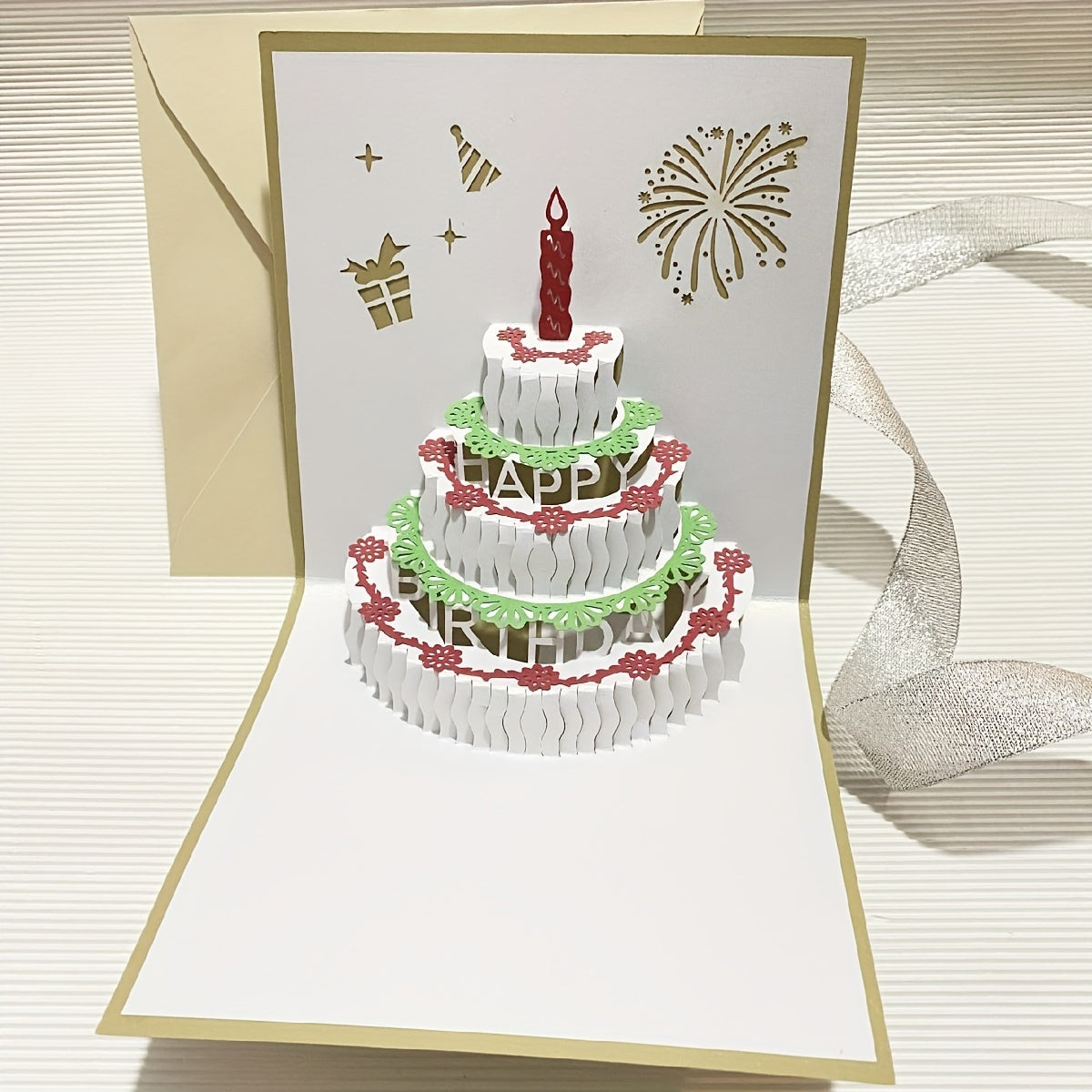 3D Cake Birthday Card