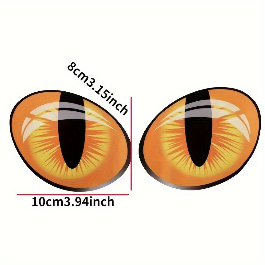 3D Reflective Cat Eye Car Sticker Motorcycle Notebook Door Window Sticker