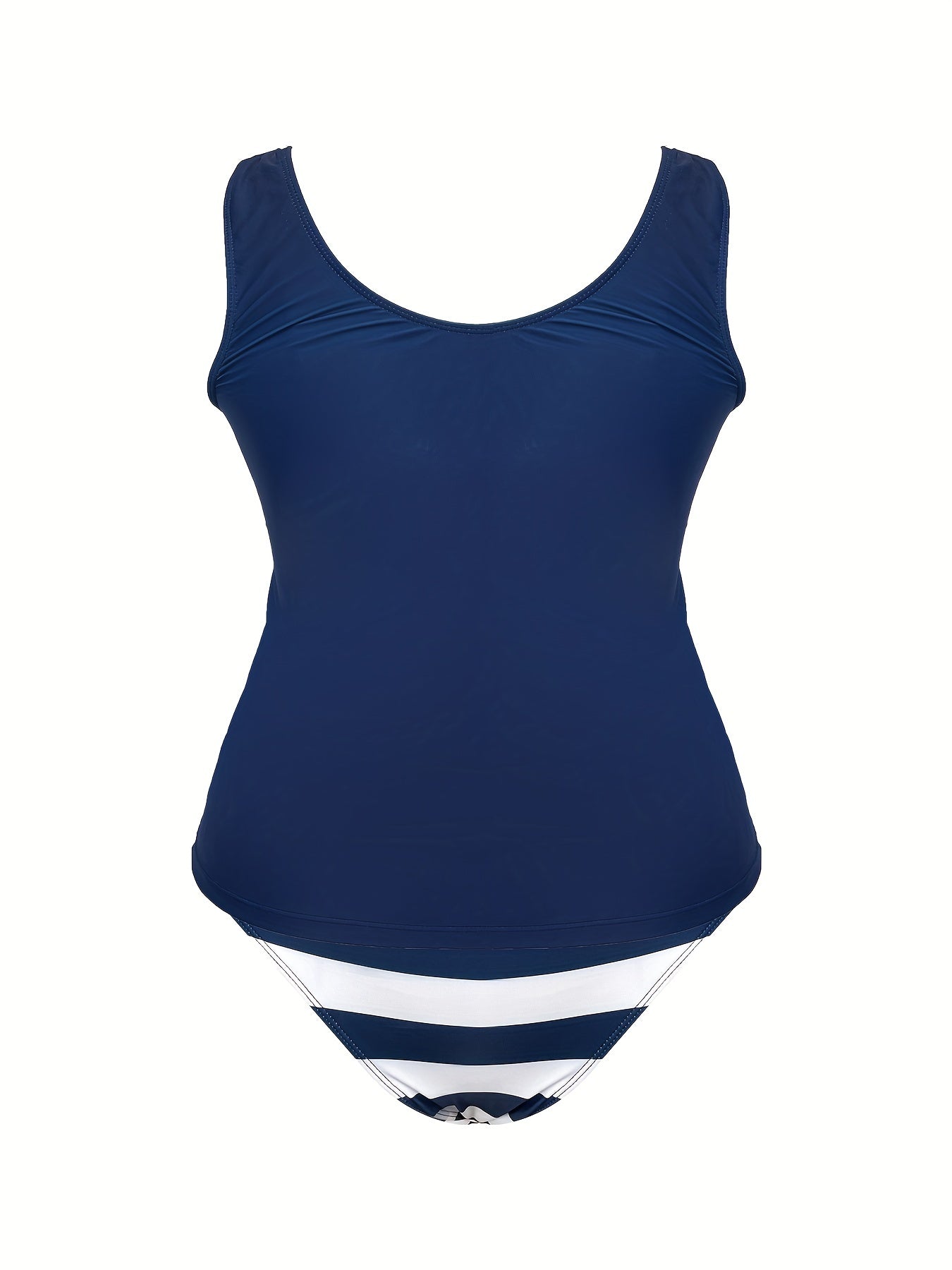  Anchor Print Tankini Set - Women's Plus Two Piece Set