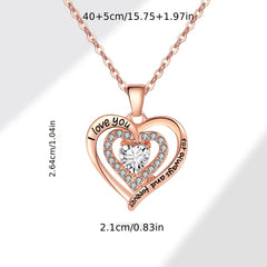 Rose And Bear Flower Love Necklace Birthday Gift