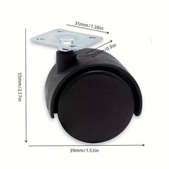 4pcs Swivel Caster Wheels Mini Wheels for Households