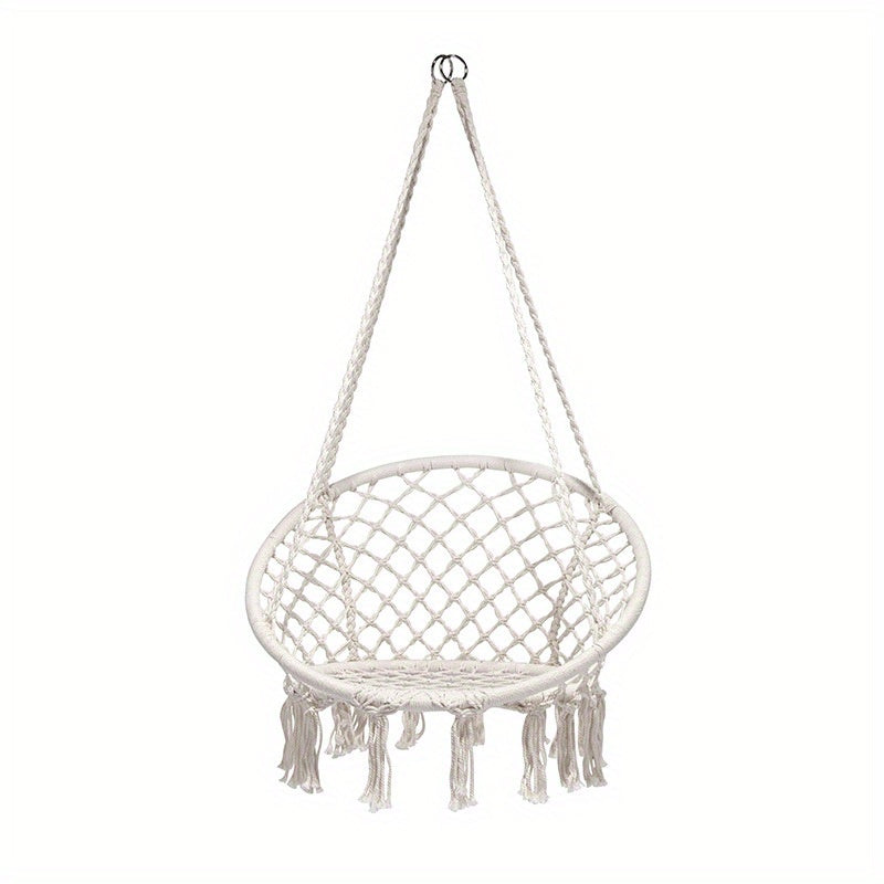 Boho Hammock Swing Chair Tassel Hanging Swing Chair