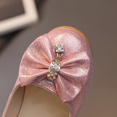 Girl's Dance Shoes With Bowknot Non Slip Backless Shoes