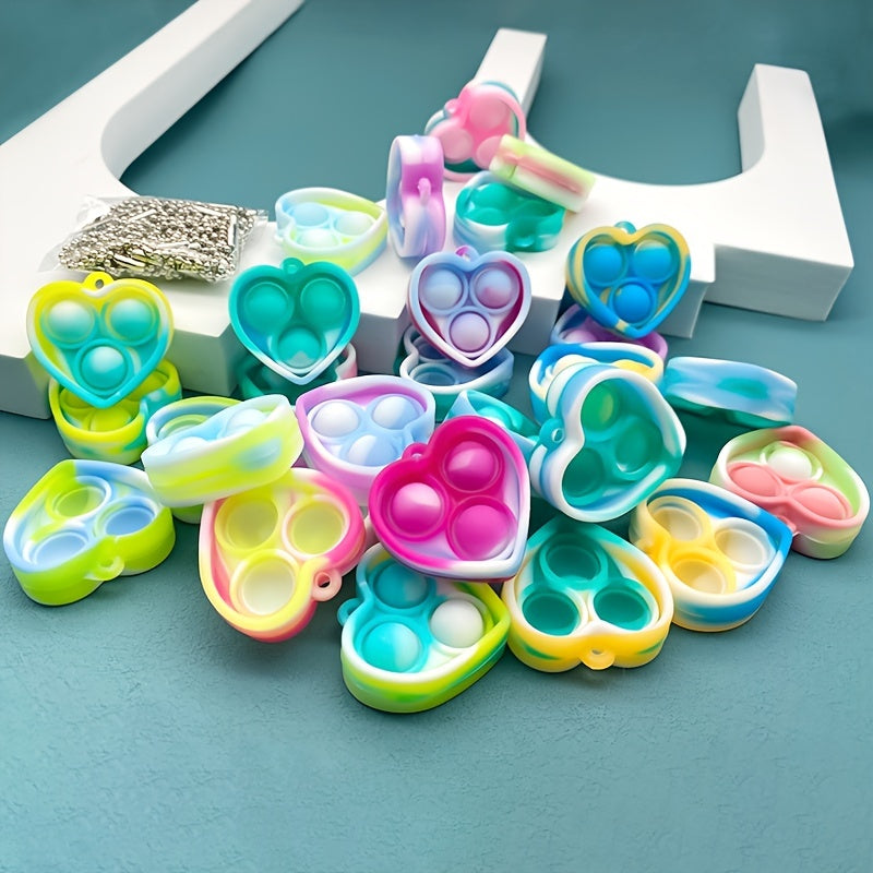30pcs Heart Shaped Fidget Toys - Perfect for Parties & Students