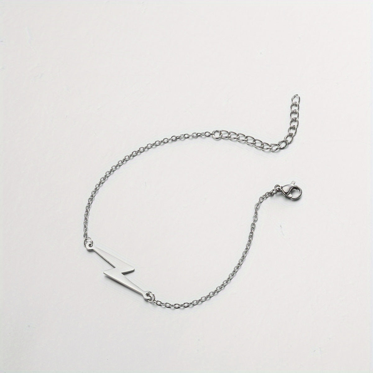 Men's Lightning Round Love Bracelet, Adjustable Charm