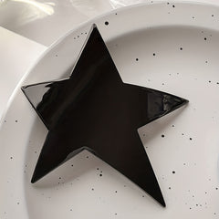 Y2K Star Glitter Hair Clip Barrette for Girls Acrylic Ponytail Holder