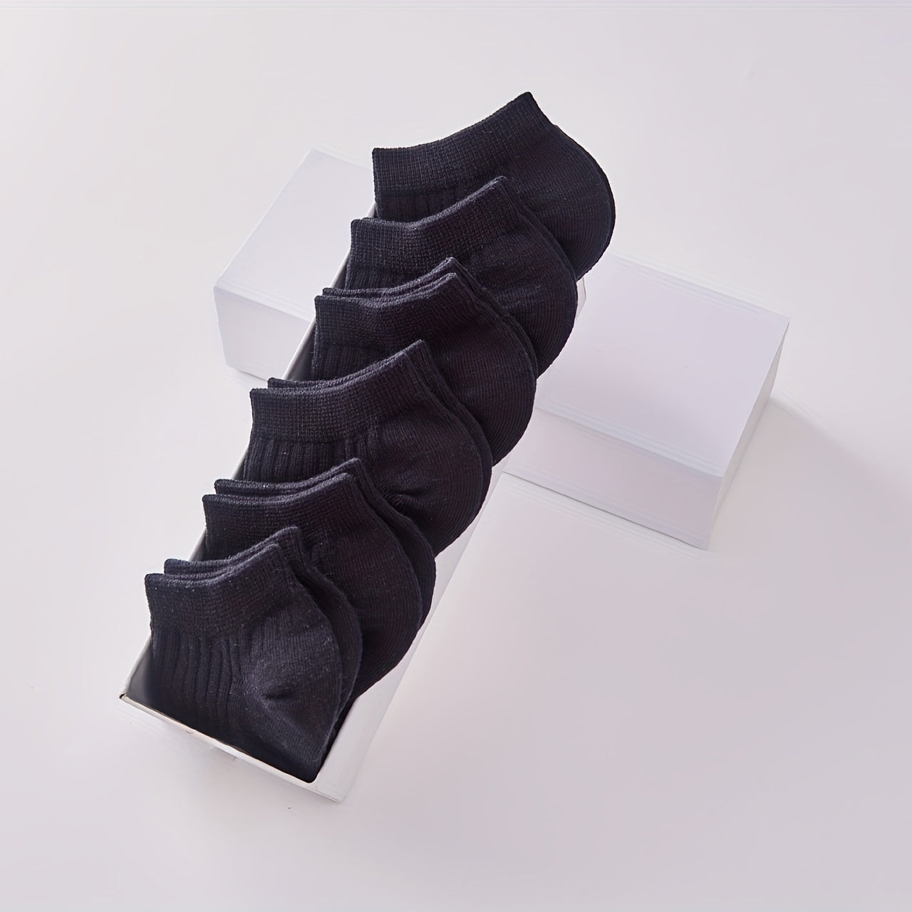 10 Pairs Ribbed Ankle Socks Women's Stockings