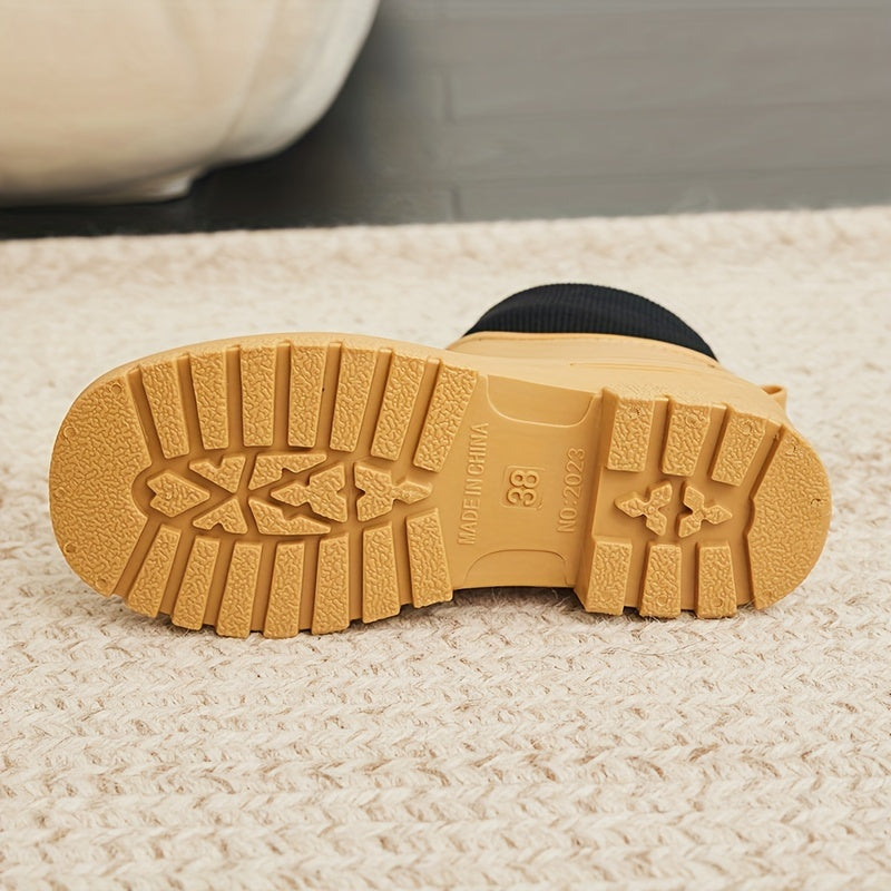 Winter Thickened Warm Short Boots Waterproof Working Rain Boots