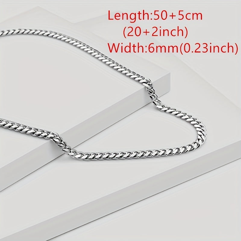 Hip Hop Street Style Chain Stainless Steel Necklace Boys Gift