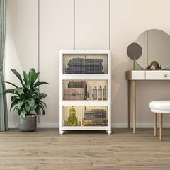 Foldable Storage Box With Lid & Wheels - Home Organizing & Storage