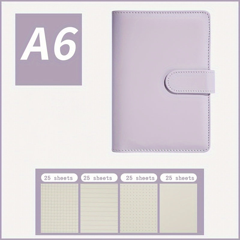 Macaroon A6 PU Leather Gift 4 in 1 Binder Notebook Cover